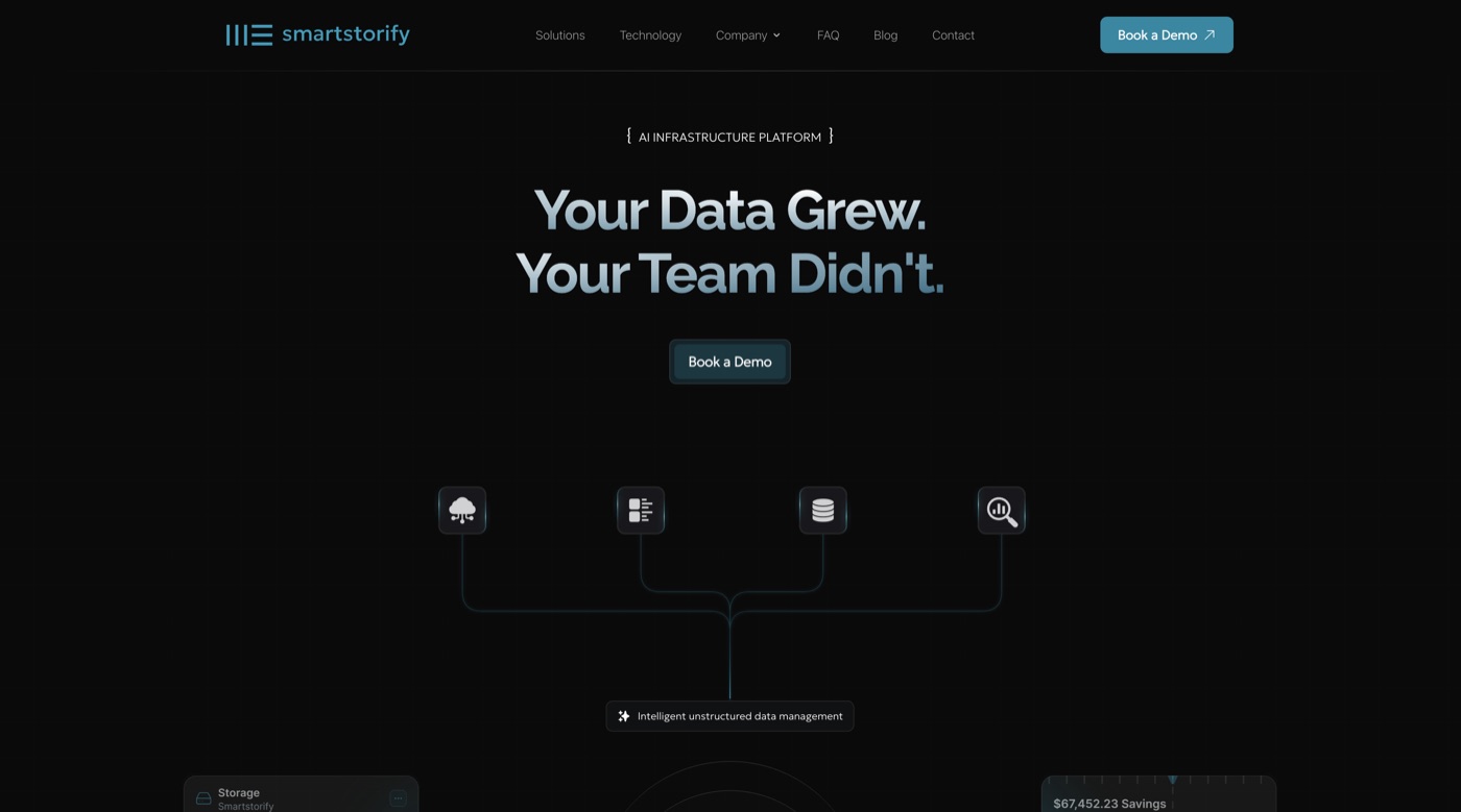 Smartstorify — interface